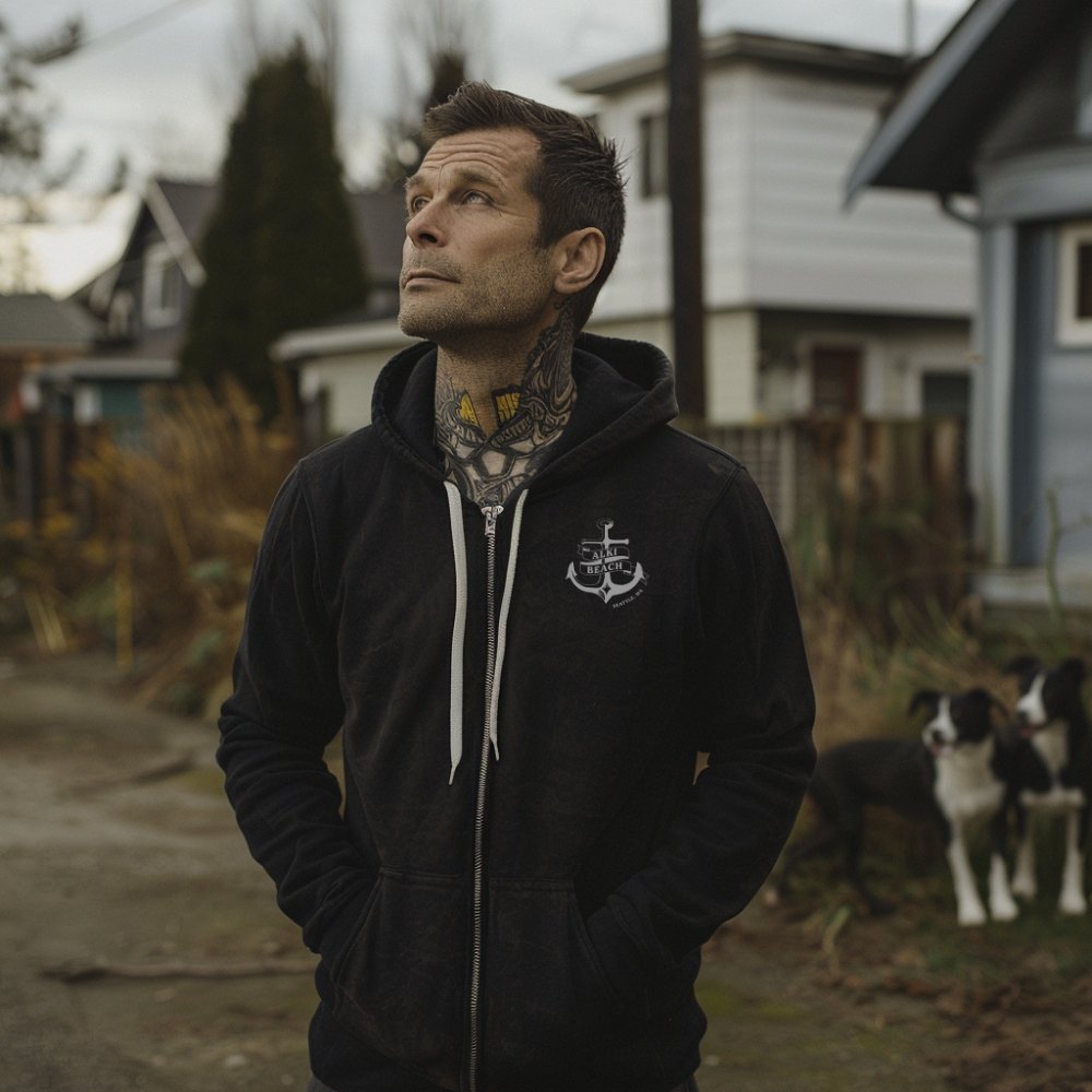 Anchors Aweigh Full Zip Hoodie - Unisex