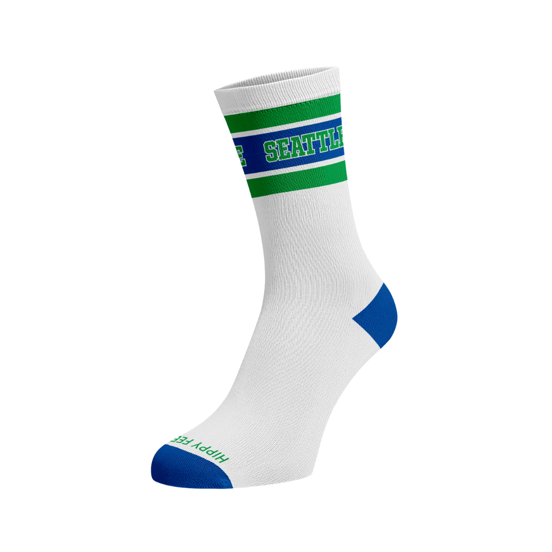 ECT x Hippy Feet Seattle Crew Socks
