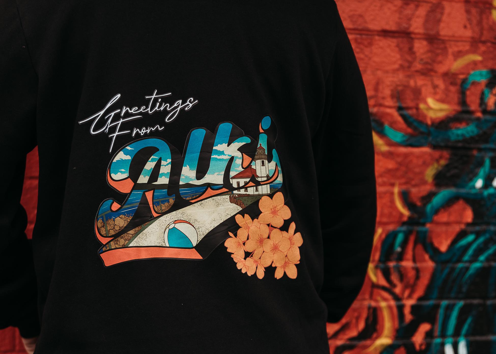 Greetings from Alki Full Zip Hoodie - Unisex