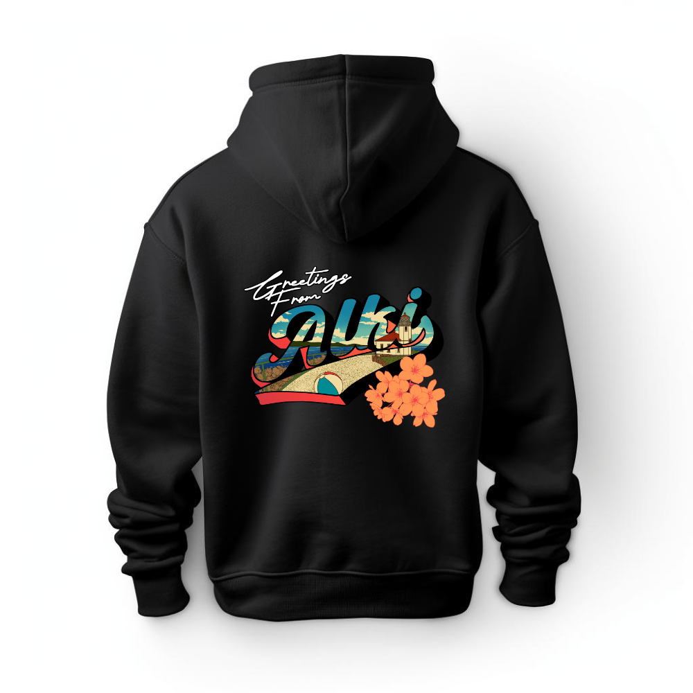 Greetings from Alki Full Zip Hoodie - Unisex