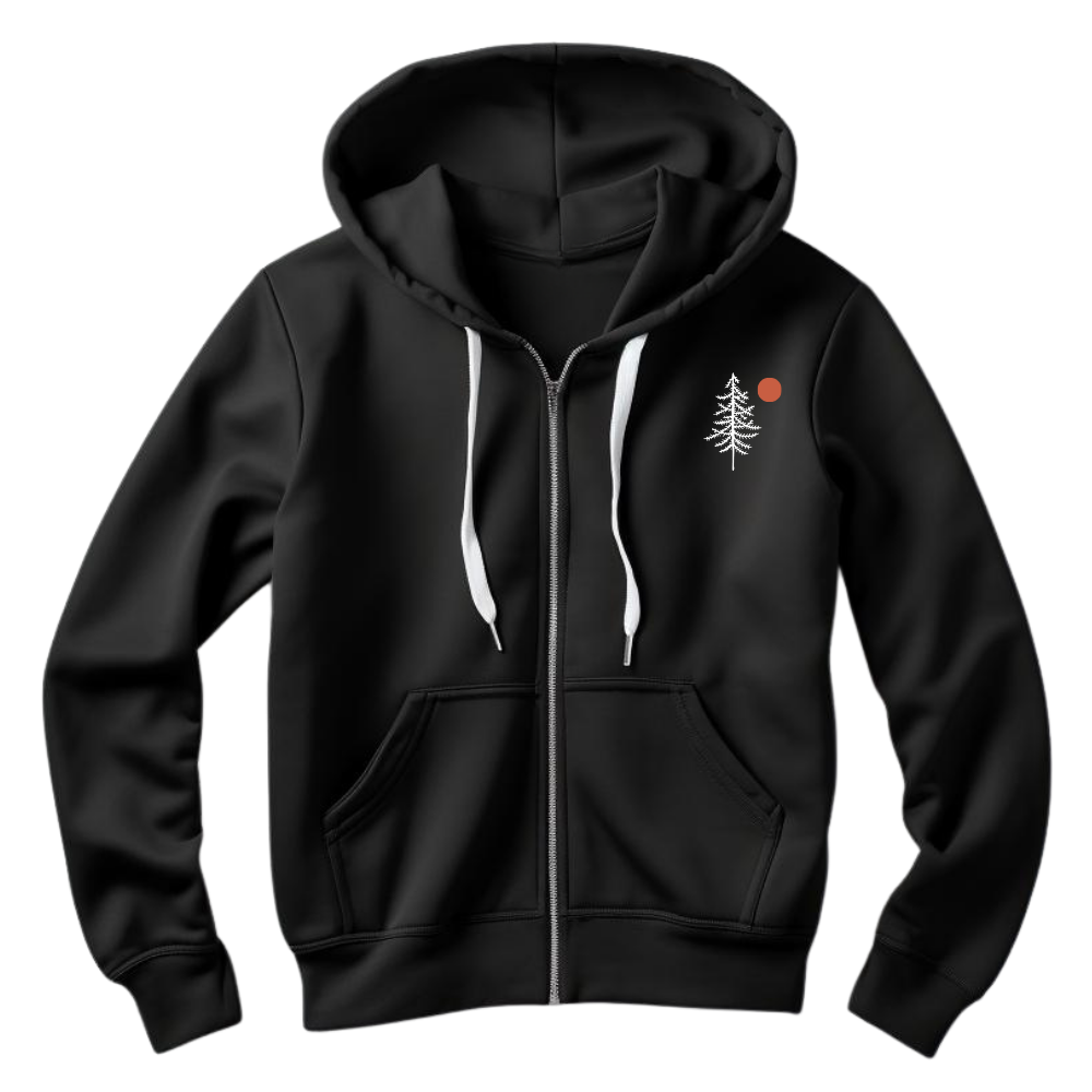 Silent Forest Full Zip Hoodie - Unisex
